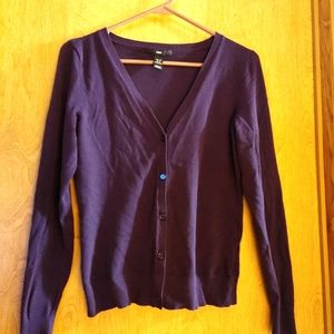 H&M Cardigan Purple 8